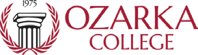 Ozarka College logo with pillar emblem