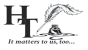 HT logo with ink and quill