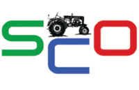 SCO logo with tractor illustration.