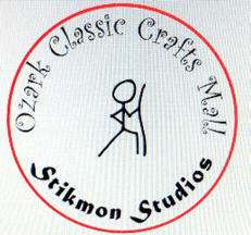 Spring-River-Area-Chamber-Guide-2024_page_9_23 Ozark Classic Crafts Mall logo with stick figure.
