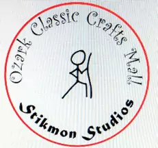 Spring-River-Area-Chamber-Guide-2024_page_9_23 Ozark Classic Crafts Mall logo with stick figure.